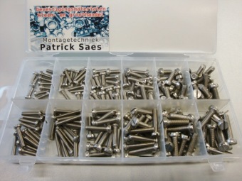 RVS Cilinderkop Schroef Zaaggleuf m4 tot m6